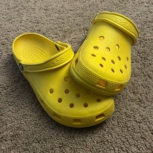 Yellow Crocs - Womens 11, Mens 9